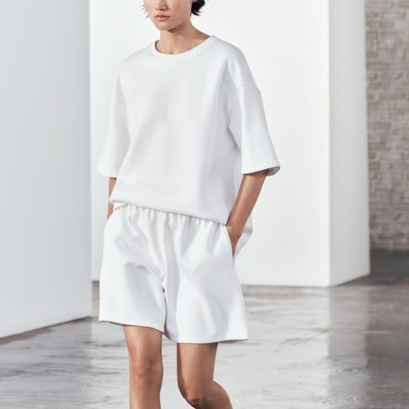 Zara short sleeve interlock sweatshirt - Picture 8 of 16